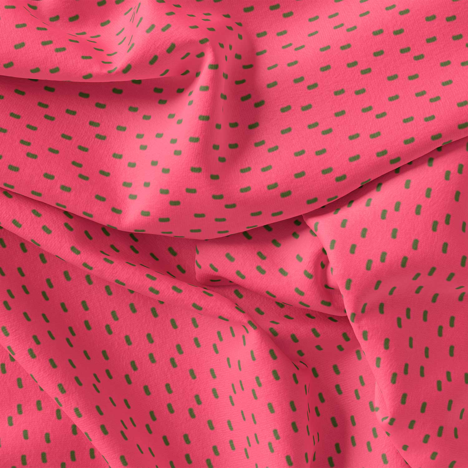 پارچه مخمل کوسن مدل هندونه ای سرخابی کد 5011218