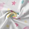 پارچه مخمل سرویس نوزاد مدل تک شاخ و ستاره سفید کد 5011392