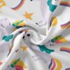 پارچه مخمل سرویس نوزاد مدل تک شاخ بالدار کد 5011393