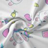 پارچه مخمل سرویس نوزاد مدل تک شاخ کوچولو کد 5011399