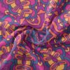 پارچه مخمل ملحفه مدل بنفش نارنجی کد 5011353