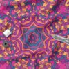 پارچه مخمل ملحفه مدل بنفش نارنجی کد 5011353