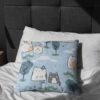 پارچه مخمل سرویس نوزاد مدل ابر و پیشی کد 5011411