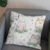 پارچه مخمل سرویس نوزاد مدل گربه قلبی کد 5011418