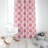 پارچه مخمل کوسن مدل تخم مرغ قلبی قرمز و صورتی کد 5011835