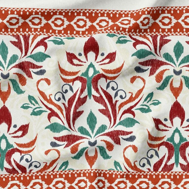 پارچه مخمل  روبالشی طرح سنتی سانان کد 5012753