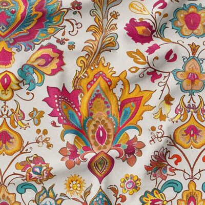 پارچه کرپ بوگاتی طرح سنتی ایرانی ، مناسب برای دوخت پیراهن، شومیز، ساحلی، تونیک و انواع لباس زنانه | خرید آنلاین با ارزان ترین قیمت در پارچه باماپارچه کرپ بوگاتی طرح بوهو ، مناسب برای دوخت پیراهن، شومیز، ساحلی، تونیک و انواع لباس زنانه | خرید آنلاین با ارزان ترین قیمت در پارچه باما