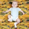پارچه مخمل روتختی یک نفره طرح سه بعدی برجسته مزرعه رویایی  کد 5013597
