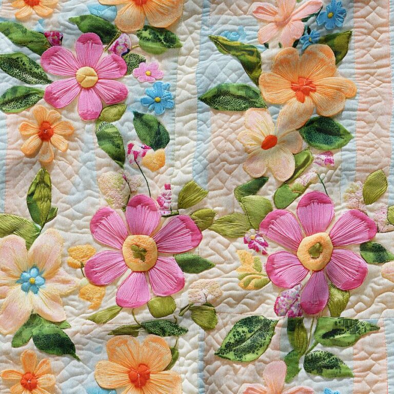 پارچه مخمل رومیزی طرح گل