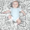 پارچه مخمل سرویس خواب نوزادی طرح نقاشی کد 5013672