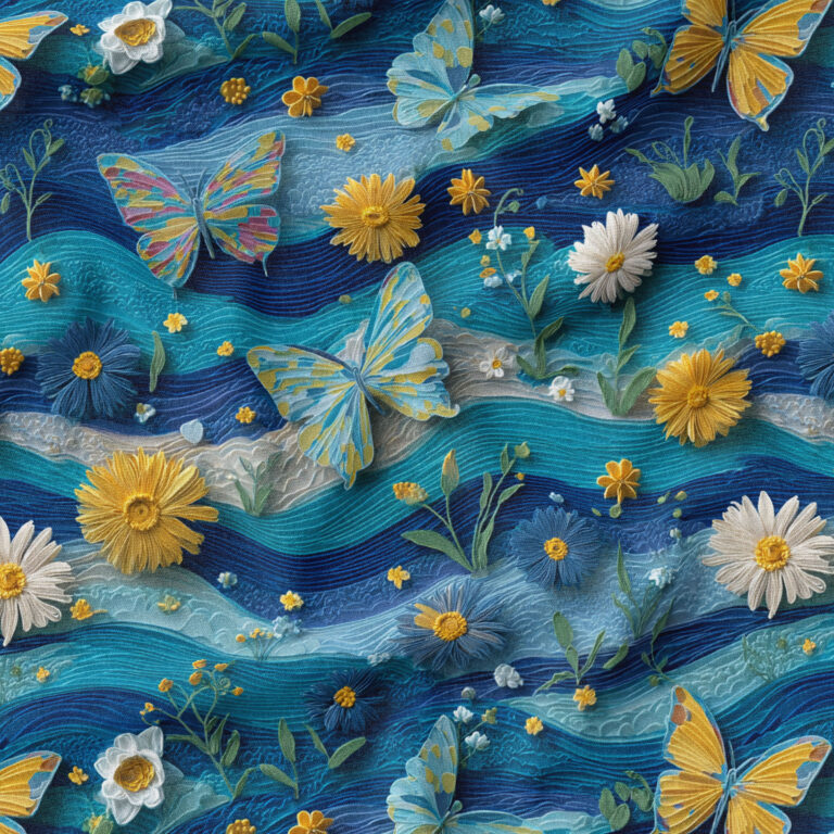 پارچه مخمل طرح سه بعدی طرح گل