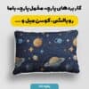 پارچه مخمل روبالشی طرح سه بعدی کهکشان کد 5013925