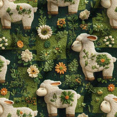 پارچه مخمل روبالشی طرح پنج بعدی ببعی