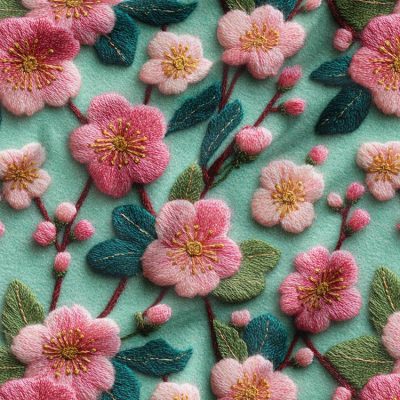 پارچه مخمل روبالشی طرح سه بعدی گل