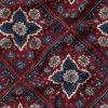 پارچه مخمل روبالشی طرح سه بعدی فرش نقش ایرانی کد 5014679