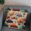 پارچه مخمل روبالشی طرح سه بعدی فانتزی کد 5014883