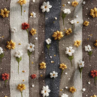 پارچه مخمل روبالشی طرح سه بعدی گل زیبا