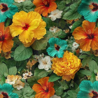 پارچه مخمل روبالشی طرح سه بعدی گل
