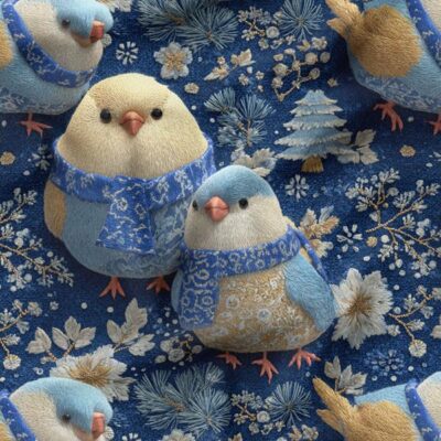 پارچه مخمل پورشه طرح سه بعدی پرنده