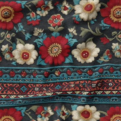 پارچه مخمل کوسن مبل طرح سه بعدی فرش ایرانی