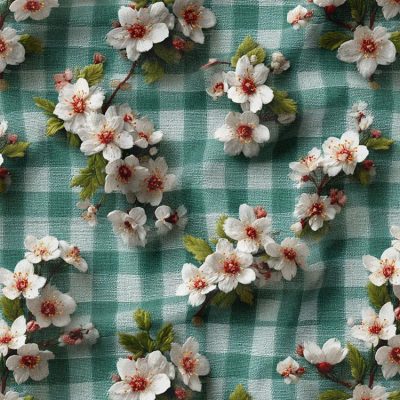 پارچه مخمل روبالشی طرح سه بعدی گل