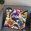 پارچه مخمل روبالشي طرح دنياي حيوانات کد 5019217