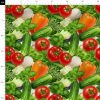 پارچه مخمل روبالشي طرح ميوه و سبزيجات کد 5019277