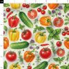 پارچه مخمل روبالشي طرح ميوه و سبزيجات کد 5019301