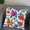 پارچه مخمل کوسن مبل طرح گلدوزي کد 5019512
