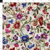 پارچه مخمل کوسن مبل طرح گلدوزي کد 5019582