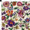 پارچه مخمل کوسن مبل طرح گلدوزي کد 5019590
